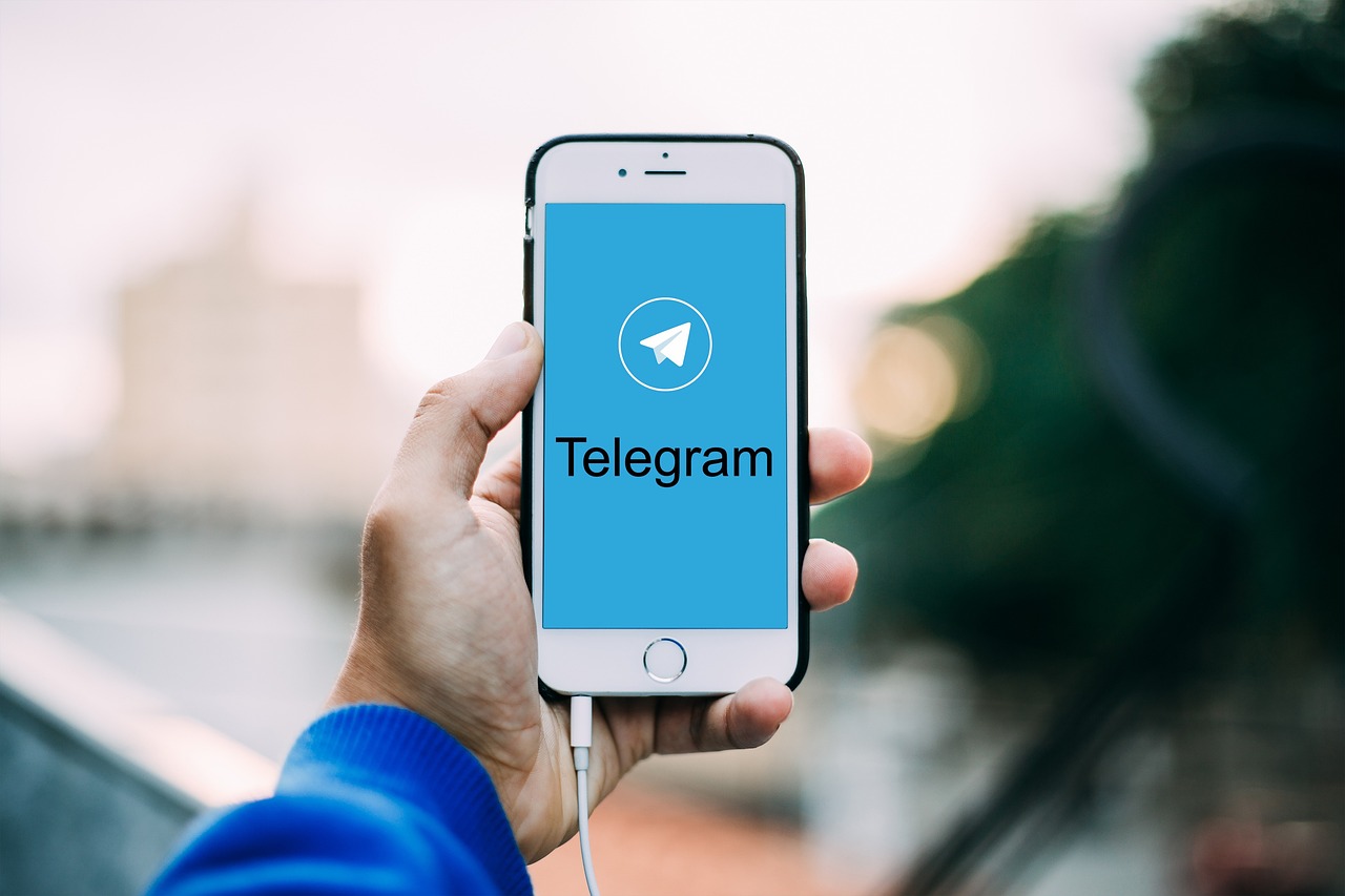 telegram on phone