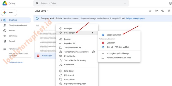 Cara Edit PDF Dengan Google Docs 2