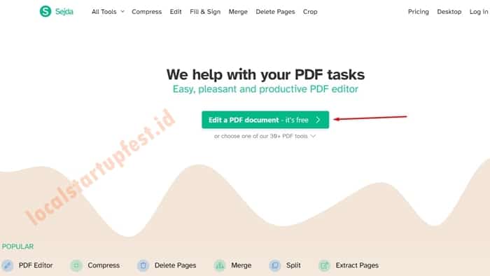 Cara Edit PDF Dengan sejda.com