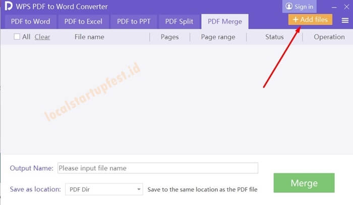 Cara Menggabungkan File PDF Offline dengan wpx office 3
