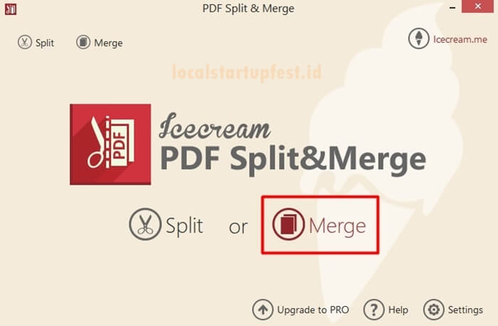 gabung pdf dengan Icecream PDF Split and Merge 8 1