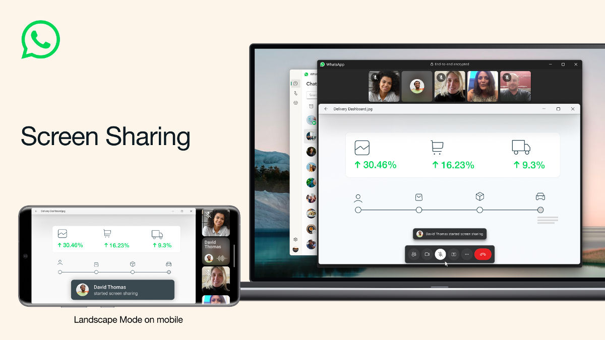 WhatsApp Meluncurkan Fitur Berbagi Layar Selama Panggilan Video 1 whatsapp screen share