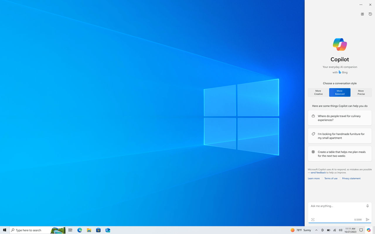 Microsoft Menyuntikkan Kecerdasan Buatan Copilot ke dalam Windows 10 1 Windows 10 Copilot