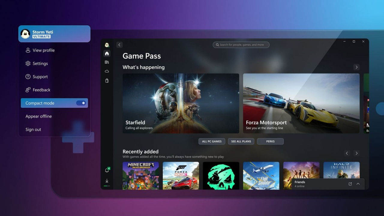 Pembaruan Xbox App untuk PC: Mode Kompak untuk Era Handheld Gaming PC 1 Xbox Compact mode