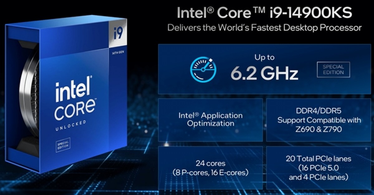 Prosesor Intel Core i9-14900KS Meluncur dengan Frekuensi Turbo Maksimum 6.2 GHz 1 Intel Core i9 14900KS