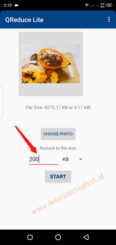 Cara Mengecilkan Ukuran image di HP 25
