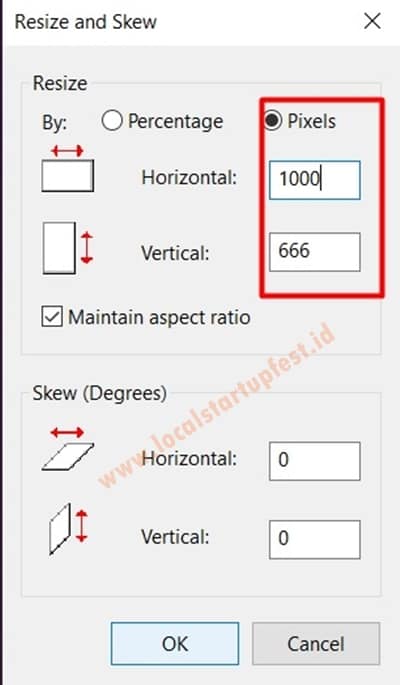 Cara memperkecil ukuran foto dengan paint 7