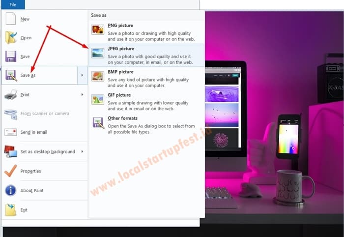 Cara memperkecil ukuran foto dengan paint 8