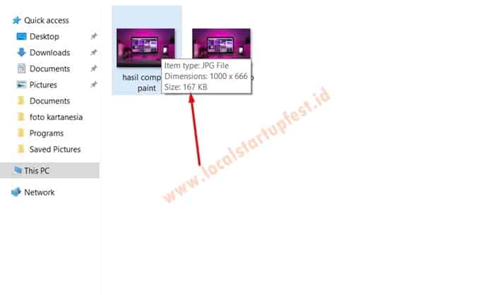 Cara memperkecil ukuran foto dengan paint 9