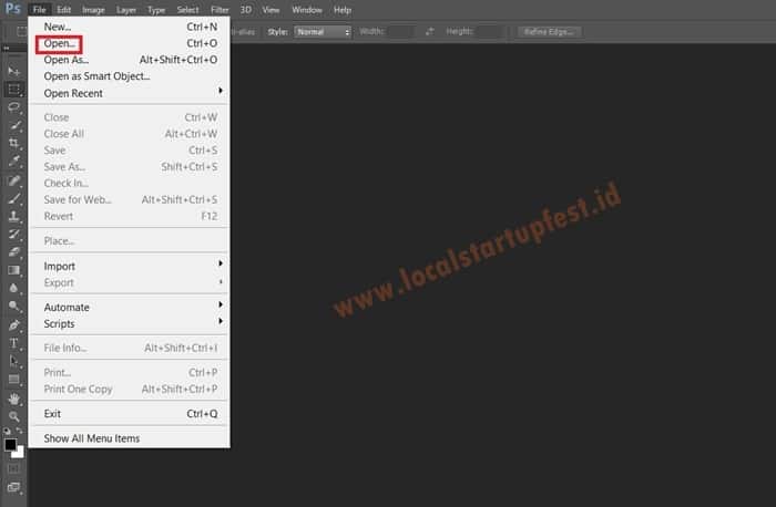 Cara mengecilkan ukuran foto dengan photoshop 1