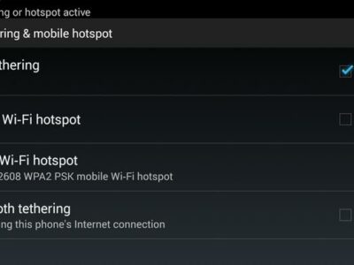Samsung tethering USB
