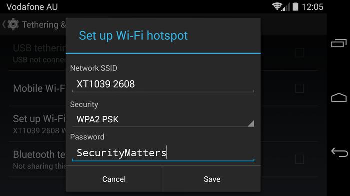Samsung tethering hotspot portable 2