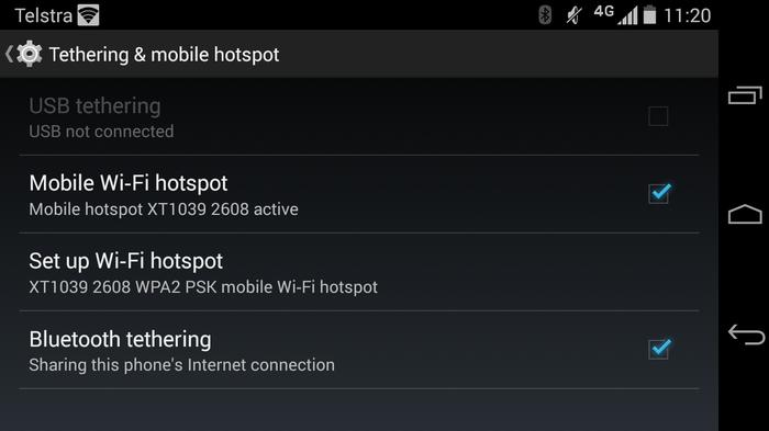 Samsung tethering hotspot portable