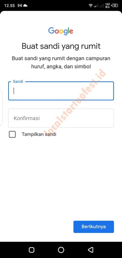cara bikin email gmail di hp android 15