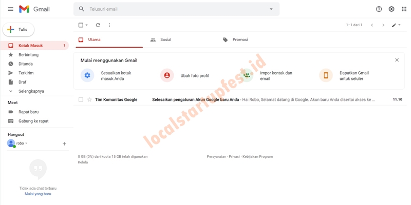 cara bikin email