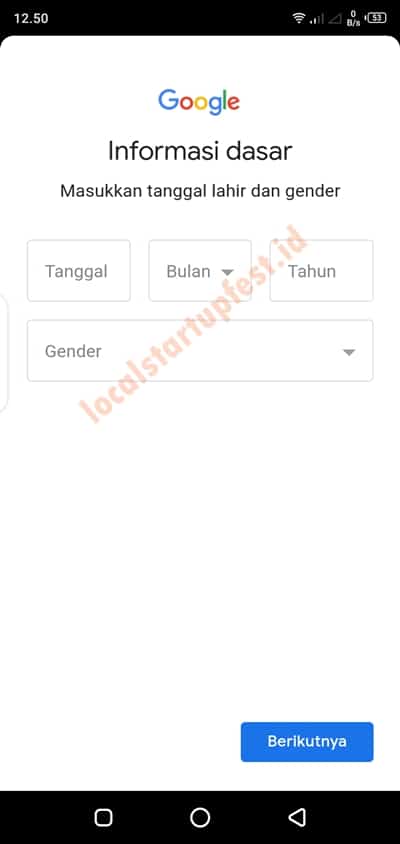 cara buat email di hp 13