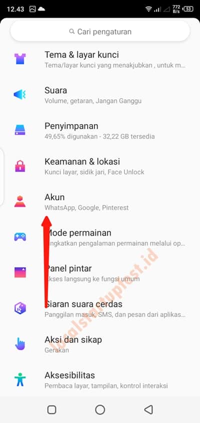 cara membuat email di hp 9