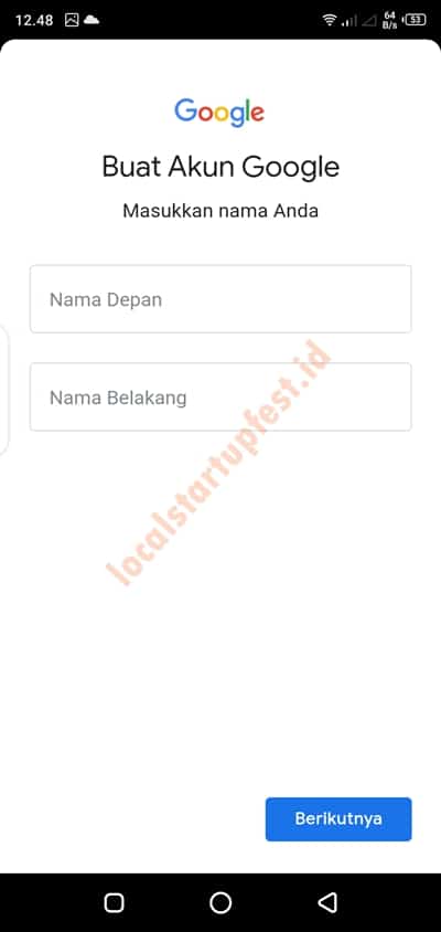 cara membuat email di hp android 12