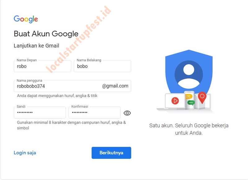 cara membuat email gmail di laptop