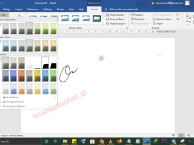 bikin tanda tangan di ms word
