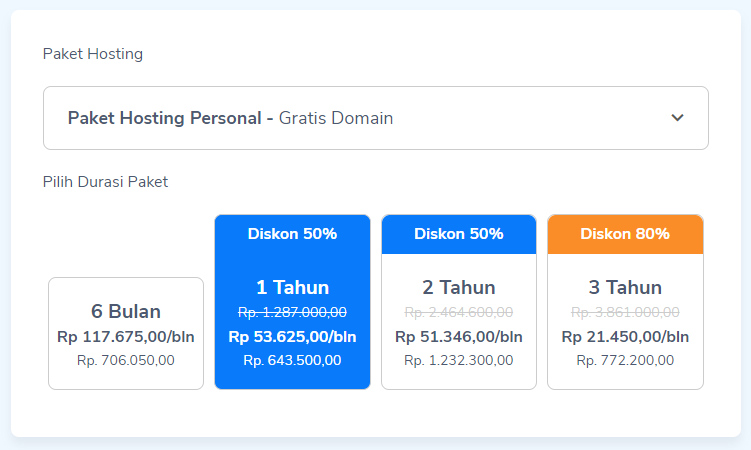 Cara membuat Website sendiri bagi pemula 2 harga hosting website