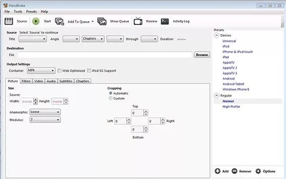 cara kompres video di laptop dengan handbrake