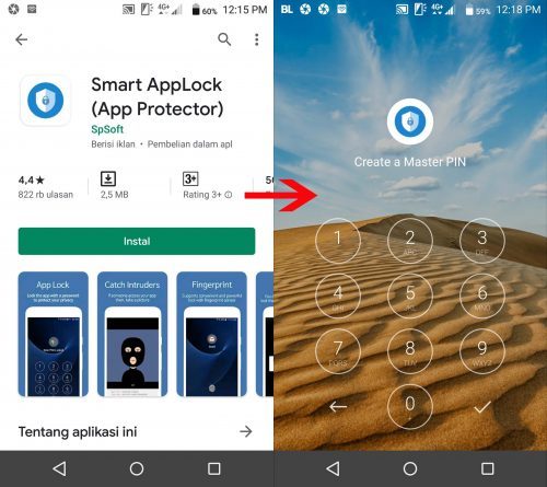 cara mengunci aplikasi 1