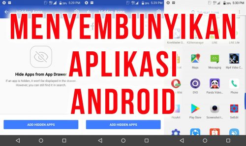 cara menyembunyikan aplikasi