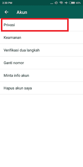 cara menyembunyikan kata online di wa 6 05130