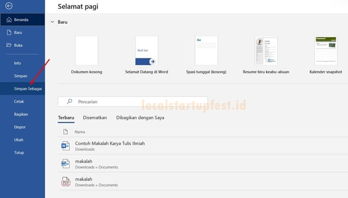 cara ubah word ke pdf dengan microsoft word 1