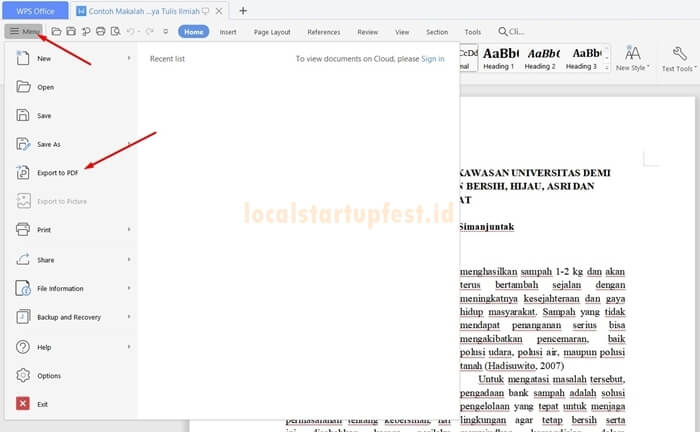 cara ubah word ke pdf dengan wps office 4