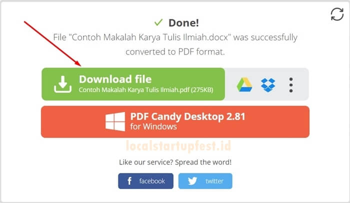 convert Word Ke PDF online 15