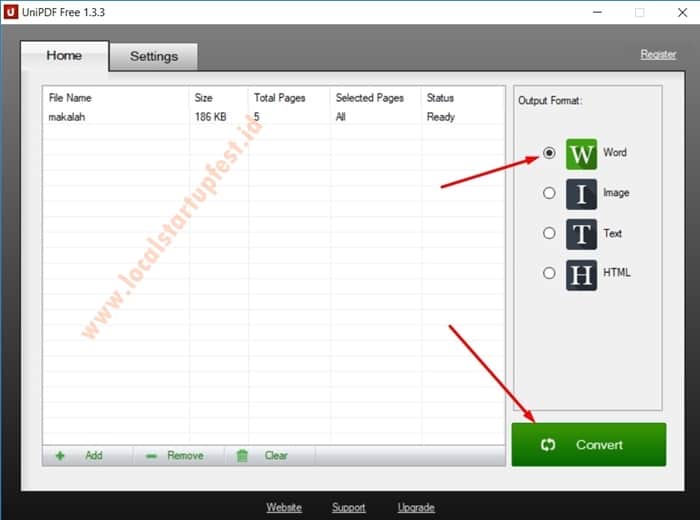 convert pdf ke word dengan unipdf 9