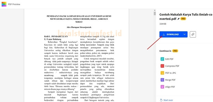convert word to pdf dengan smallpdf 11