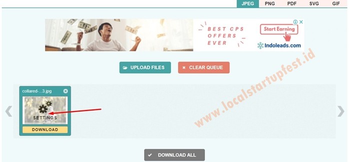 kompres foto online dengan CompressJPEG 20