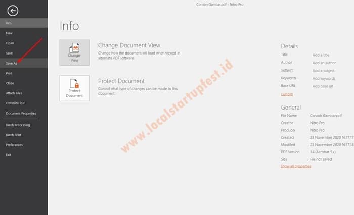ubah JPG ke PDF Offline dengan nitropdf 9