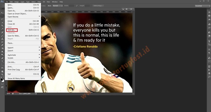 ubah JPG ke PDF Offline dengan photoshop 5