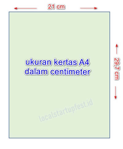 ukuran kertas A4 dalam cm ukuran kertas A4 dalam cm